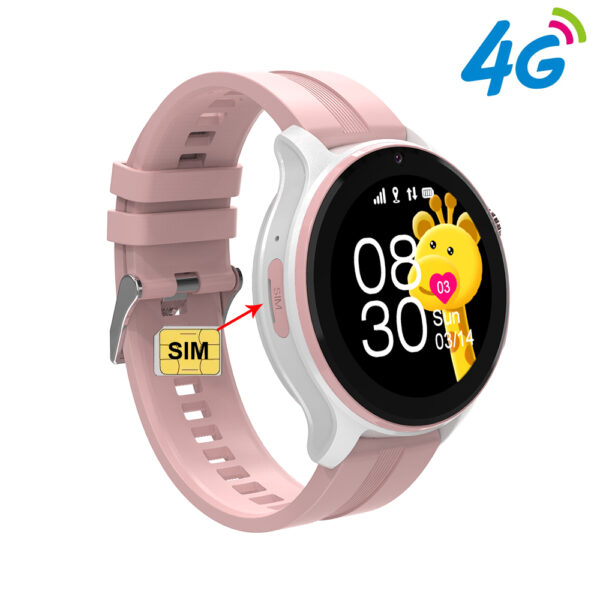Ceas smartwatch GPS copii SMART TabbyBoo 4G Elite sim pink